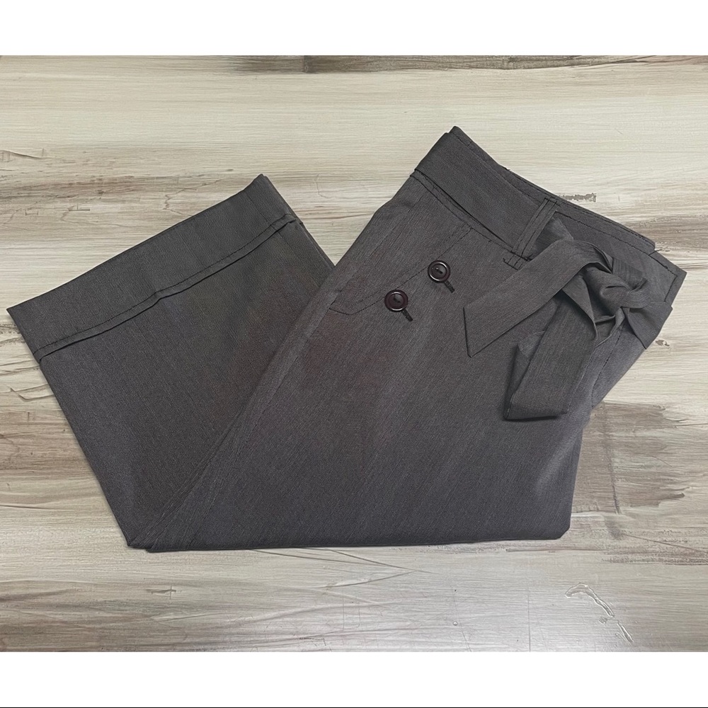 Joe Benbasset Capri Crop Dress Pants Brown Juniors Size 9